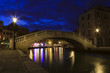 Photo: Pont à Venise la nuit Pont à Venise la nuit