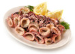 Plato de calamares a la plancha.