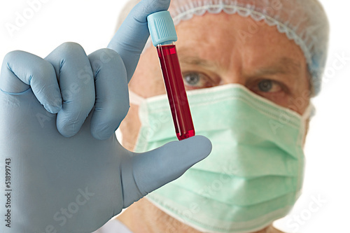 Photo: Tube de sang - Analyse Tube de sang - Analyse