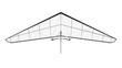 Hang Glider Isolated on White Background
