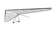 Hang Glider Isolated on White Background