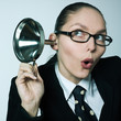 gossip girl curiosity woman spying curious hearing aid