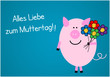 Vektor: Alles Liebe zum Muttertag! Alles Liebe zum Muttertag!