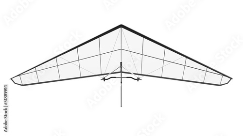 Photo: Hang Glider Isolated on White Background Hang Glider Isolated on White Background