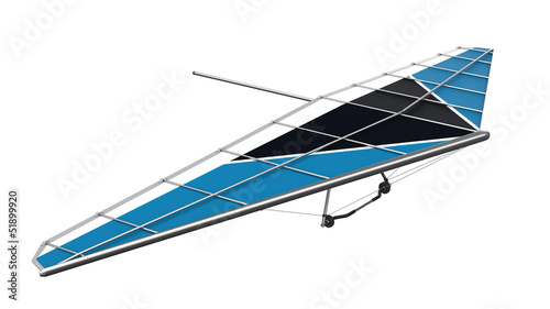 Illustration: Hang Glider Isolated on White Background Hang Glider Isolated on White Background