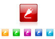 energy vector glossy web icon set