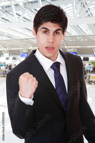Photo: Business man at the airport Business man at the airport