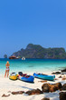 Photo: kayaks at the tropical beach Kingdom Thailand kayaks at the tropical beach Kingdom Thailand