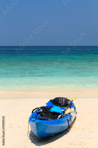 Photo: kayaks at the tropical beach Kingdom Thailand kayaks at the tropical beach Kingdom Thailand