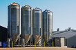 Grain storage silos