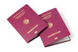 Foto: German passports on white background German passports on white background