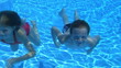 Kids swimming in a pool