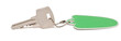 Blank tag and a key isolated on white background