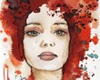 Illustration: beautiful woman beautiful woman