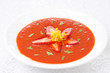 tomato and strawberry gazpacho, horizontal