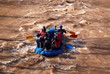 rubber boat in the river
