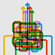 Arrows gather #Vector