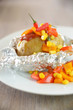 Foto: Grillkartoffel mit Mexikanischer Tomatensoße Grillkartoffel mit Mexikanischer Tomatensoße