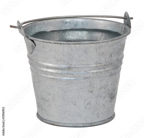 Photo: Fresh water in a miniature metal bucket Fresh water in a miniature metal bucket