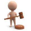 Illustrazione: Little human oversees an auction Little human oversees an auction