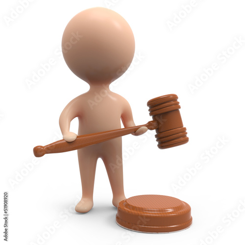 Illustration: Little human oversees an auction Little human oversees an auction