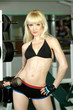 Attractive fitness model in the gym