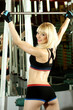 Attractive fitness model in the gym