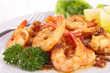 Close Up On Cooked Shrimp And ... Close Up On Cooked Shrimp And ...