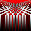 Red and Metal Geometric Background