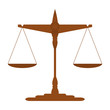 Scales of Justice. vector