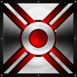 Red and Metal Geometric Background