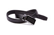 Man's fashion belt isolated on a white