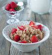 Oatmeal with steawberry