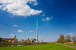 Scenery with factory