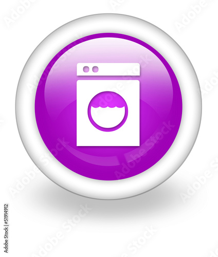 Illustration: Violet Icon "Laundromat" Violet Icon "Laundromat"