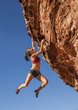 Breath-taking rock climber.