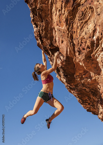 Photo: Breath-taking rock climber. Breath-taking rock climber.