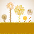 Vector: Card with camomile Card with camomile