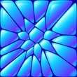 Glossy blue wet vector bricks
