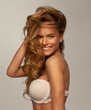 Photo: Beautiful happy blonde woman without make up Beautiful happy blonde woman without make up