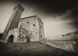 Pisa. Wonderful view at sunset of ancient Citadel Tower