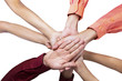 Close-up of join hands