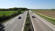canvas print picture - German Autobahn