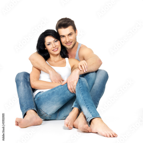 Photo: Happy beautiful couple in love Happy beautiful couple in love