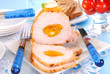 Roasted pork loin with apricots and almonds