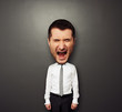 Photo: photo of bighead screaming man photo of bighead screaming man