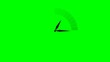 Temps qui passe - fond vert