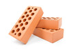 bricks isolated on white