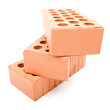 bricks isolated on white