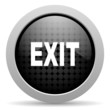 exit black circle web glossy icon